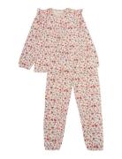 Pyjamas Ls Set Aop Pyjamasetti Pyjama Pink Minymo