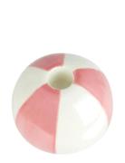 Keramisk Lysestage Beachball, Pink 8 Cm Home Decoration Candlesticks &...