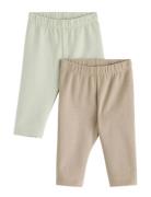 Leggings Brushed Inside Basic Bottoms Leggings Multi/patterned Lindex