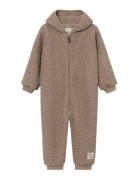 Matadel Teddyfleece Jumpsuit. Grs Pitkähihainen Body Brown MINI A TURE