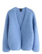 Stickad Cardigan Tops Knitwear Cardigans Blue Lindex