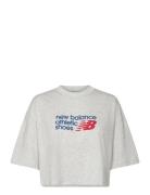 Athletics Premium Chest Logo Cropped T-Shirt Sport T-shirts & Tops Sho...
