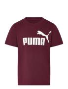 Ess No. 1 Logo Tee B Tops T-shirts Short-sleeved Burgundy PUMA