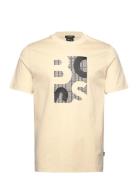 H-Thompson 655 Tops T-shirts Short-sleeved Yellow BOSS