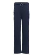 Cotton Joggers With Elastic Waist Bottoms Sweatpants Navy Mango