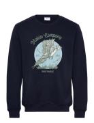 Hunted Sweatshirt Tops Sweat-shirts & Hoodies Sweat-shirts Navy Makia