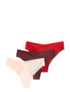 Brief Inv Thong Reg High Cu Stringit Alusvaatteet Red Lindex