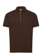 Mmgharvey Polo Ss Tee Tops Polos Short-sleeved Brown Mos Mosh Gallery