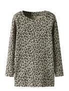 Nmfleoana Xsl Ls Top Tops T-shirts Long-sleeved T-shirts Brown Name It