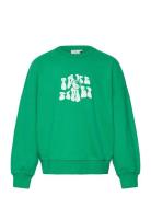 Tnphyliss Os Sweatshirt Tops Sweat-shirts & Hoodies Sweat-shirts Green...