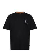 Te_Section Tops T-shirts Short-sleeved Black BOSS