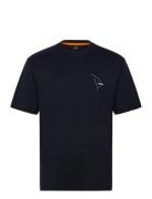 Te_Section Tops T-shirts Short-sleeved Black BOSS