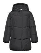 Hood Puffer Coat Toppatakki Black Mango