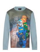 Lwtaffy 608 - T-Shirt L/S Tops T-shirts Long-sleeved T-shirts Blue LEG...