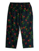 Lingonberries Aop Woven Trousers Bottoms Trousers Black Mini Rodini