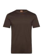 Perry Crunch O-Ss Tee Tops T-shirts Short-sleeved Brown Mos Mosh Galle...