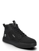 Mid Lace Up Sneaker Korkeavartiset Tennarit Black Timberland