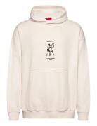 Duwrestie Tops Sweat-shirts & Hoodies Hoodies White HUGO