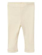 Nbnnalu Rib Wo/Mo Slim Legging Lil Bottoms Leggings Cream Lil'Atelier