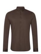 Marco Crunch Jersey Shirt Tops Shirts Casual Brown Mos Mosh Gallery