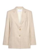 2Nd Harrum - Linen Blazers Single Breasted Blazers Beige 2NDDAY