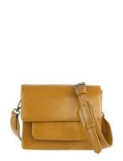 Cayman Pocket Glossy Structure Bags Crossbody Bags Yellow HVISK