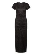 Rwbillie Capsleeve Long Dress Maksimekko Juhlamekko Brown Rosemunde