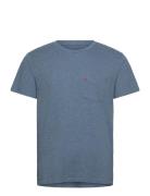Ss Classic Pocket Tee Indigo W Tops T-shirts Short-sleeved Blue Levi's...