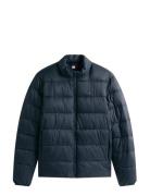 Mid Weight Stand Collar Jkt Vuorillinen Takki Topattu Takki Navy Tommy...