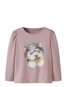 Nmfninea Ls Top Tops T-shirts Long-sleeved T-shirts Purple Name It