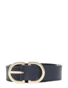 Th Feminine Oval 2.5 Vyö Navy Tommy Hilfiger