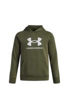 Ua Rival Fleece Bl Hoodie Sport Sweat-shirts & Hoodies Hoodies Khaki G...