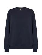 Sc-Banu Tops Sweat-shirts & Hoodies Sweat-shirts Navy Soyaconcept