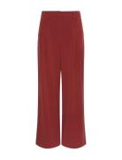 Mschhenrika Hw Pants Bottoms Trousers Wide Leg Burgundy MSCH Copenhage...