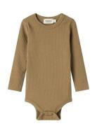 Plain Body Ls Bodies Long-sleeved Beige MarMar Copenhagen