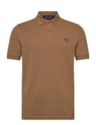 The Fred Perry Shirt Tops Polos Short-sleeved Brown Fred Perry