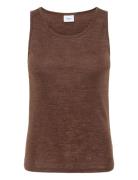 Garimasz Wool Tank Top Tops T-shirts & Tops Sleeveless Brown Saint Tro...