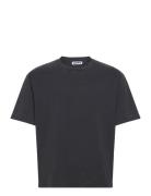 Boxy Tee Offwhite Jersey Tops T-shirts Short-sleeved Black Hope