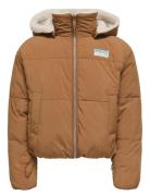 Kogmaria Life Reversib Puffer Jacket Otw Toppatakki Brown Kids Only