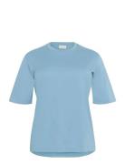 Kcmina T-Shirt Tops T-shirts & Tops Short-sleeved Blue Kaffe Curve
