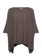 Tilannapw Po Tops Blouses Short-sleeved Brown Part Two