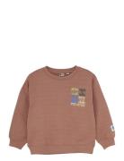 Over D Sweater Artwork Tops Sweat-shirts & Hoodies Sweat-shirts Brown ...