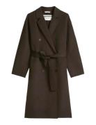 Woven Coats Villakangastakki Pitkä Takki Brown Marc O'Polo