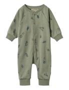 Jumpsuit L/S Lou Pitkähihainen Body Green Wheat