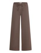 Pants Bottoms Trousers Wide Leg Brown FREE/QUENT