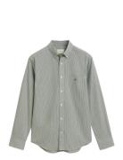 Reg Classic Poplin Banker Shirt Tops Shirts Casual Green GANT