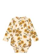 Body L/S Printed Bodies Long-sleeved Cream Petit Piao