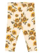 Legging Printed Bottoms Leggings Cream Petit Piao
