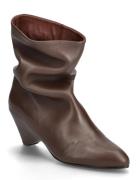 Vully 50 Triangle Shoes Boots Ankle Boots Ankle Boots With Heel Brown ...