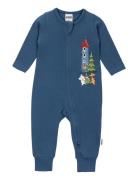 Muminhuset Pyjamas Pyjama Sie Jumpsuit Haalari Blue MUMIN